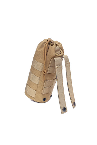 Choice حقيبة زجاجة مياه تكتيكية من كاكي، حقيبة غلاية من النايلون، حامل قنينة، حقيبة جيب برباط، حقيبة تخييم