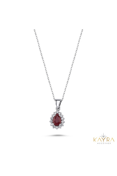 Kayra Mücevher Yakut ve Pırlantalı Kolye PÇK63