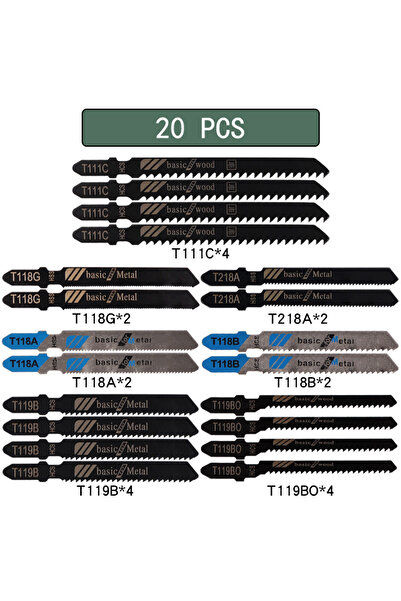 choice2 20 قطعة 10/20/35/48 قطعة شفرات المنشار الكهربائي ذات العمود T من HCS ...