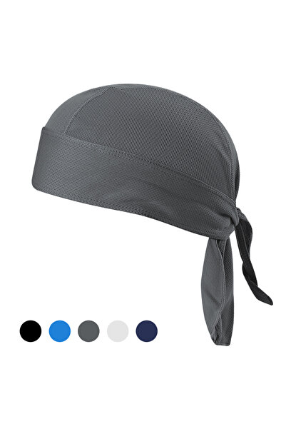 Choice Grey Bicycle Headband Sweat-wicking Cap Cycling Headscarf Quick-dry Su...