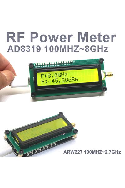 Choice 1M-8Ghz RF Power Meter AD8319 ARW227 USB Type-C 24Bit ADC RF Signal Detector Ham Radio Amplifier ...