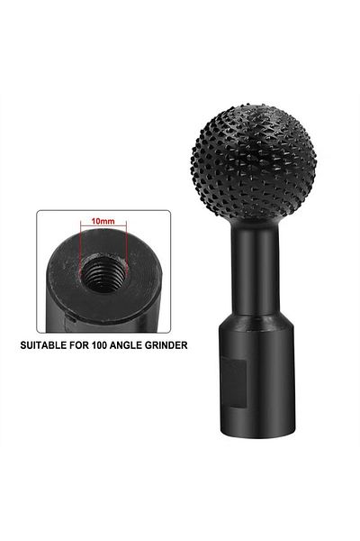 Choice 10MM 40MM angle grinder spherical spindle rotating wood carving polishing engraving drill ball chise