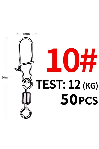 Choice مقاس 10 20 مم 12 كجم موصل ملحقات صيد سمك البايك من ميريديث 50 قطعة محم...
