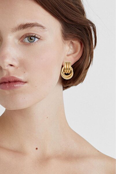 Chavin Gold Bijouterie Retro Style Women Mini Hoop Earrings Ev18Sr