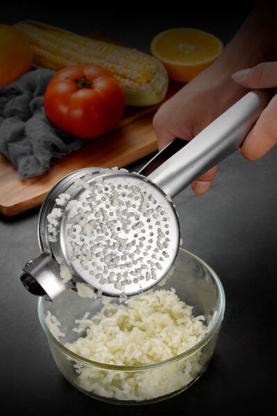 Chavin Çelik 9 cm çaplı Patates Ezici Püre Yapıcı Meyve Sıkacağı Pres cin787