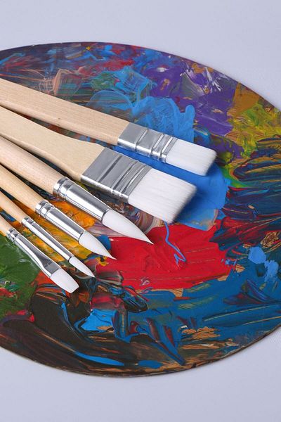 Weather Forecast 6 Pieces Polyester Oil Acrylic and Watercolor Brush Set - Cin691By