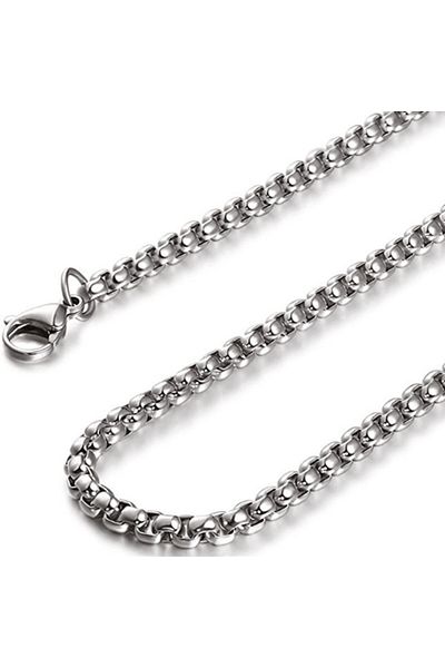 Chavin Gray 70 Cm. 5 Mm. Men's Steel Chain Dr22