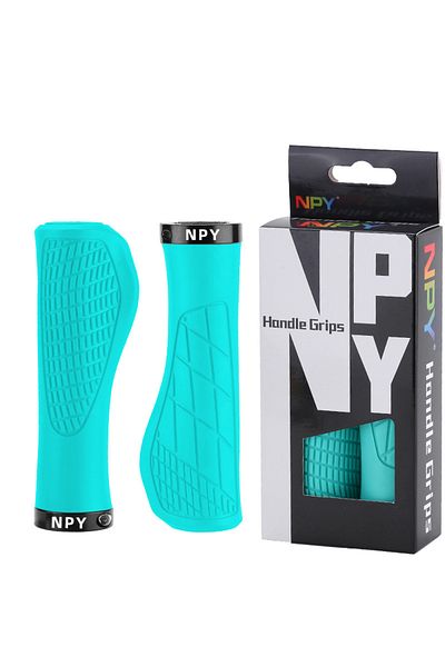 Choice Bianchi Bicycle Handlebar Grip Lock On Mountain Bike Grip Soft Rubber MTB Cuffs 22.2mm Bicycle Handl