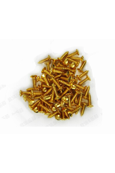 choice2 Gold 50pcs/lot Wholesale 3*12mm Electric Guitar Bass Screws For kguar...