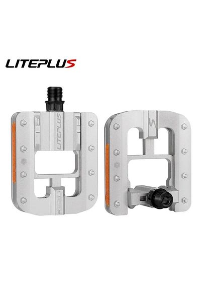 Choice Silver Pedal Liteplus Foldable Bicycle Pedals Slide Solid Aluminum Alloy Fast Foldable Bike Pedals B
