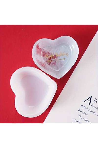Choice1 Heart shaped mold Concrete Stripe Storage Tank Silicone Mold DIY Hear...