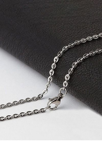 Chavin Men's Steel Necklace Chain - 55 Cm, 2.5 Mm, Dg89