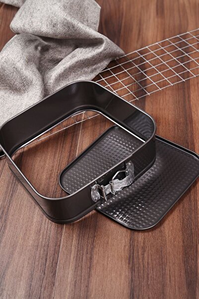 Chavin 24 cm Black Square Clamped Carbon Steel Cake Pastry Mold - Cin799Sy