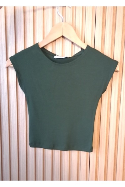 Rahat ve şık kullanışlı crop T-shirt, yumuşak rahat crop, Kaliteli kumaş Crop Bluz