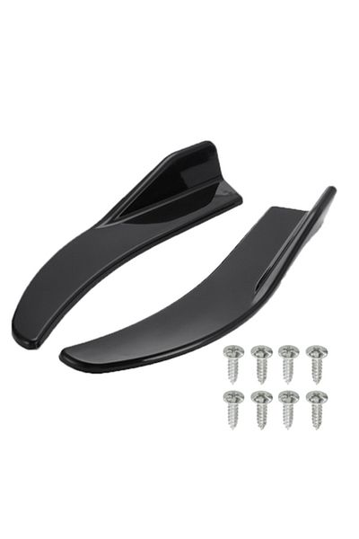 Choice black 1 Pair Car Bumper Spoiler Front Rear Lip Anti-collision Universal Car Side Skirt For BMW Merce