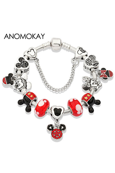 Choice 21 سم (8.3 بوصة) 898 دروبشيبينغ سوار فضي اللون من ديزني ميكي ميني سوار...