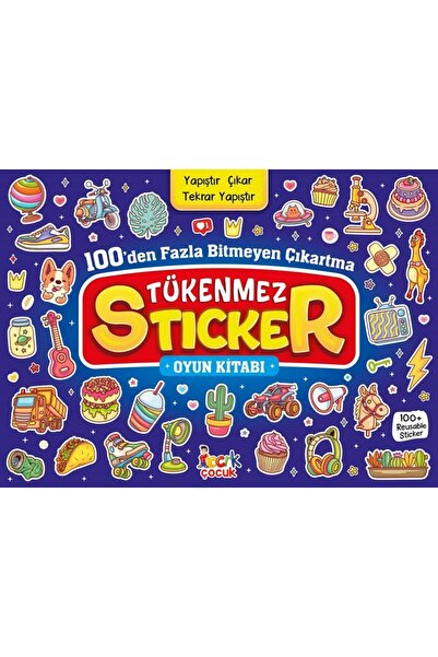 Bıcırık Yayınları Tükenmez Sticker Oyun Kitabı 100'den Fazla Bitmeyen Çıkartm...