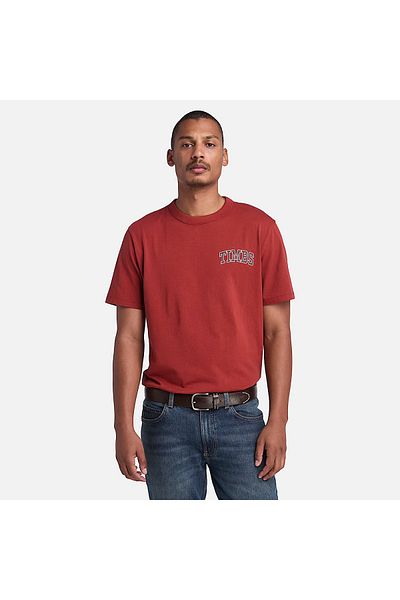 Timberland Timbs Printed Men's Red T-Shirt