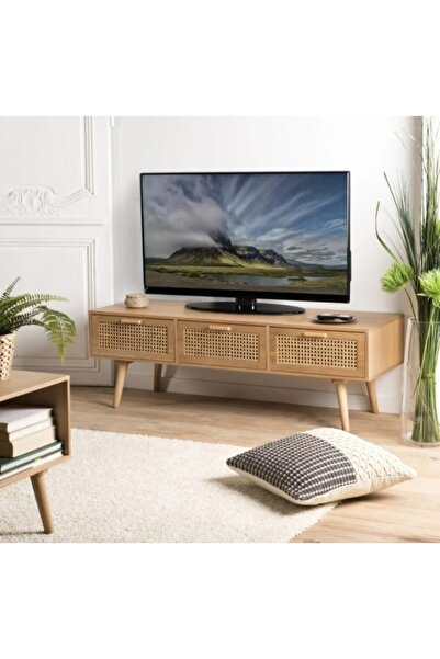 HGALP Desing HGALP Desşng Ahşap Hazeranlı Çekmece Detaylı Modern Tv Ünitesi