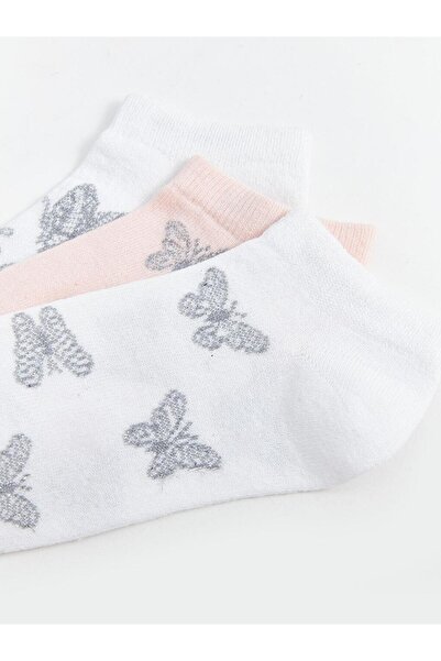 LC Waikiki Patterned Girl's Booties Socks 3-Piece (S4)