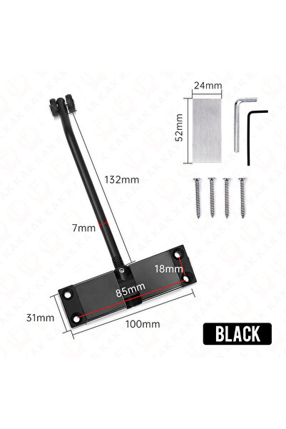 Choice1 جهاز إغلاق الباب الأوتوماتيكي من الفولاذ المقاوم للصدأ KAK باللون الأ...