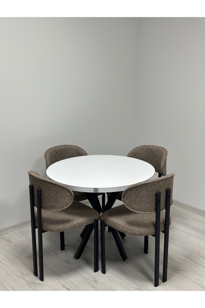 ROYALİSA TABLE CHAİR LOTUS 4 KİŞİLİK MUTFAK MASA SANDALYE TAKIMI