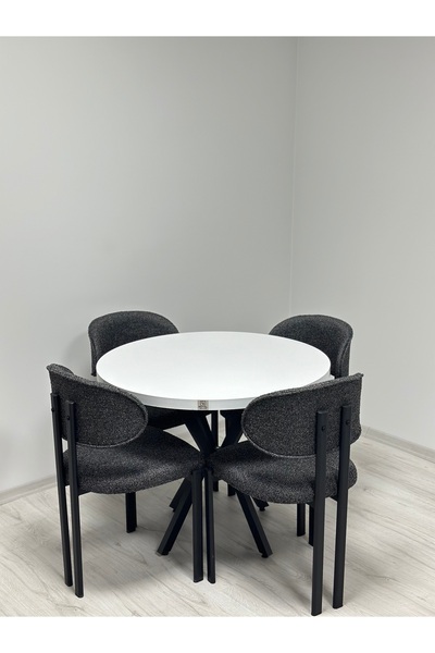 ROYALİSA TABLE CHAİR LOTUS 4KİŞİLİK MUTFAK MASA SANDALYE TAKIMI