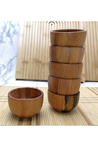 sweenhome 6 Adet Bambu Sosluk Sunumluk I Çerezlik Lokumluk Reçellik Kahve Yan...