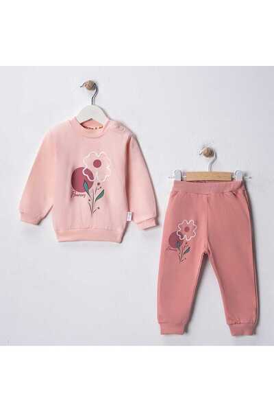 MyPrettyBaby Flowers Süzene Embroidered Baby Girl Bottom and Top Set