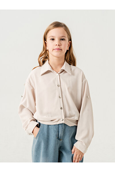 GİYİCEM TEKSTİL Плісирована спідниця та сорочка для дівчаток 3148