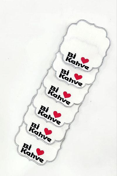 Nisahometeks 6 Pcs Bi'Coffee Cocktail Napkin Party Napkin Presentation Napkin