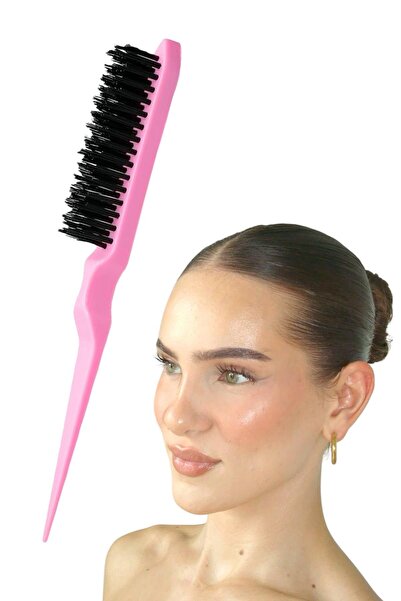 TAKIŞTIR Pembe Renk Topuz Fırçası