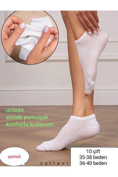 CALLAVI Unisex Booties Socks 10 Pairs