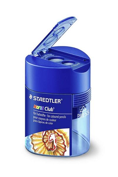 Staedtler Jumbo Pencil Sharpener Double Compartment Noris Club Design 512 128