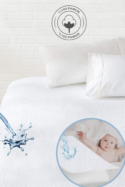 Ladylina Home 100% Cotton Liquid-proof Baby and Child Mattresses - Single and Double Mattress Protector