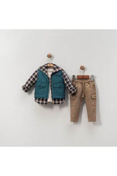 xo kids moda 6-36 Months Boy's Trousers Set - 4216
