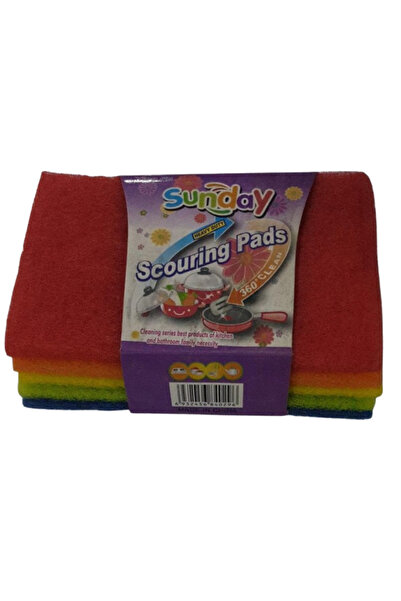 Generic 5وسادات التنظيف الملونة