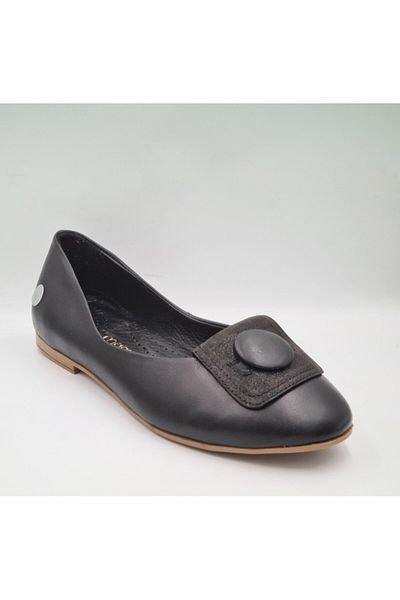 Mammamia D25YA-7225 Pantofi de damă din piele naturală neagră