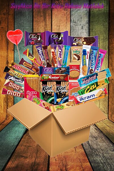 Eti Bir Kutu Dolusu Mutluluk Orta Boy 33 Parça. Soyakca Seni Seviyorum Şeker ...