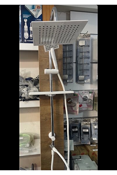 FLİPO Kare Lüks Paslanmaz Tepe Duş Seti Robot Duş Takımı Duş Set Banyo Fıskiyesi