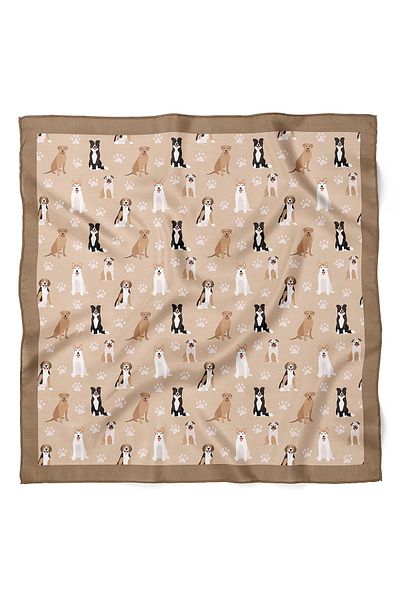 nehir eşarp Dog Patterned Bandana