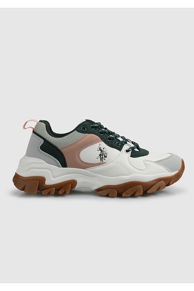 U.S. Polo Assn. 5P Tracky 5Fx Athletic White Shoes