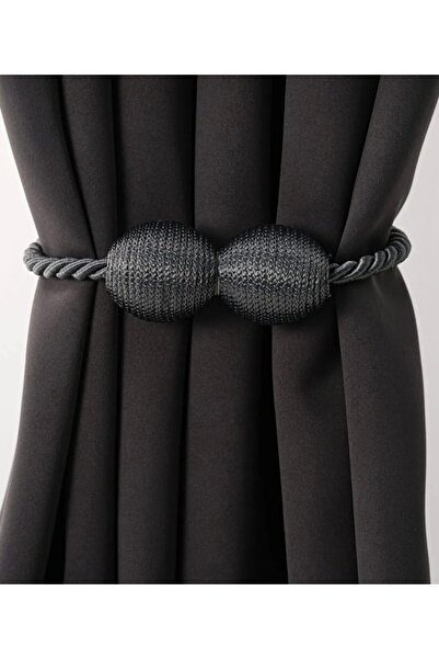 Mert Mıknatıslı Perde Toplayıcı Braçol ANTRASİT (1adet)