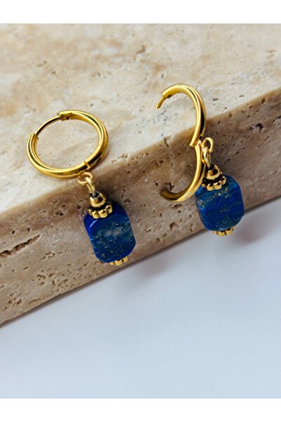 Lapis lazuli doğaltaş küpe