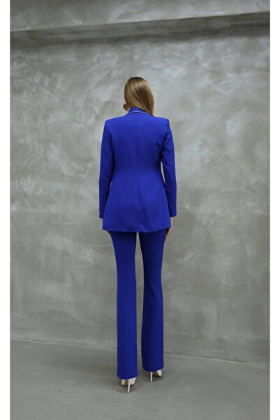 STMT BUTİK Elegant Detailed Stone Trimmed Blazer Suit