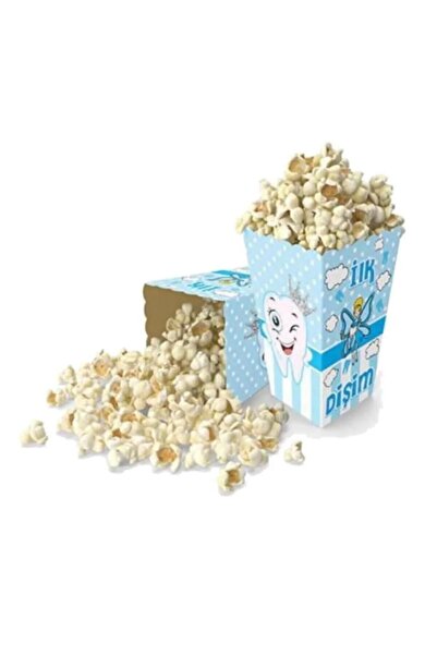 CNGZSHOP İlk Dişim Dişim Çıktı Diş Buğdayı Teması Partisi 8li Karton Mısır Ku...