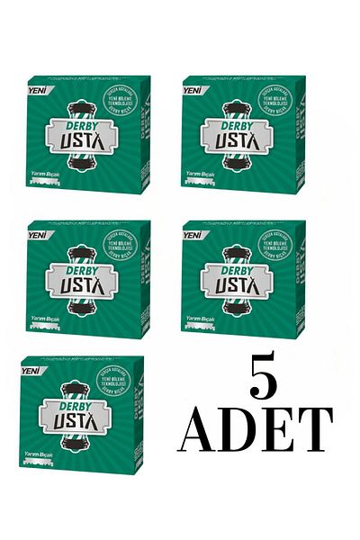 Derby Half Razor 100 pack of 5 packs total 500 pieces