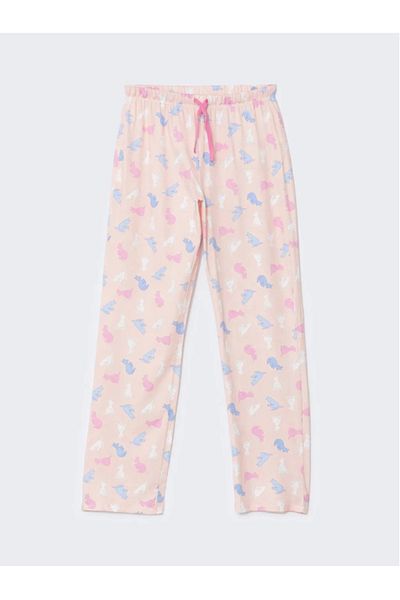 LC Waikiki Lcw Dream Pink Crew Neck Printed Maternity Pajamas Set