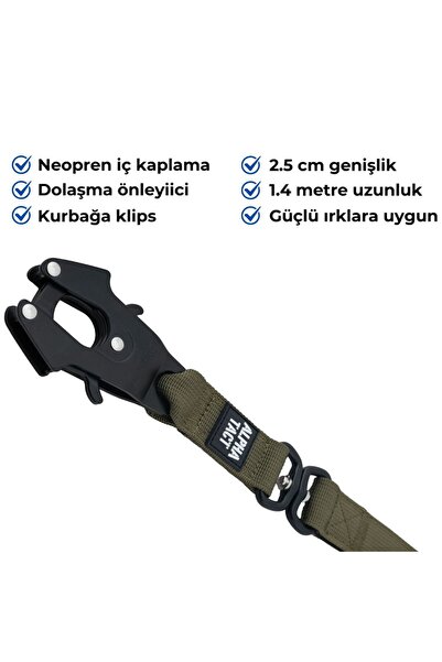 AlphaTact Tactlead Combat Gezdirme Kayışı-Güçlü Irklara Özel