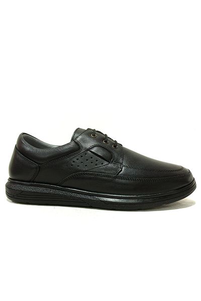 Fancy Black Lace-up Anatomical Comfort Men's Shoes